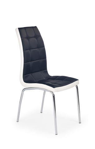 Jedálenské stoličky HALMAR K186 jedálenská stolička čierna / biela