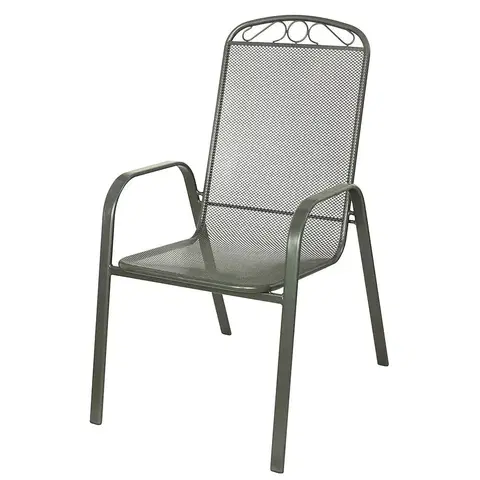 Záhradne kovové kreslá Oceľová stolička XT3070C