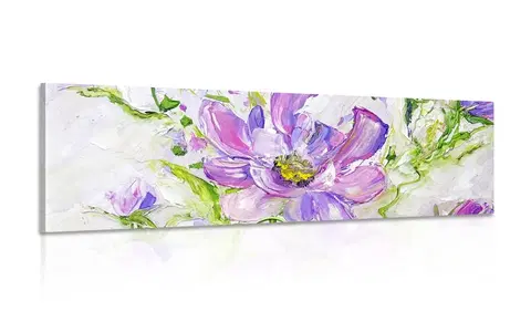 Obrazy kvetov Obraz maľované kvety v letnom prevedení