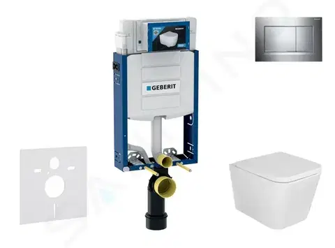 Kúpeľňa GEBERIT - Kombifix Set predstenovej inštalácie, klozetu Arkas a dosky softclose, tlačidlo Sigma30, chróm SANI15CA1108