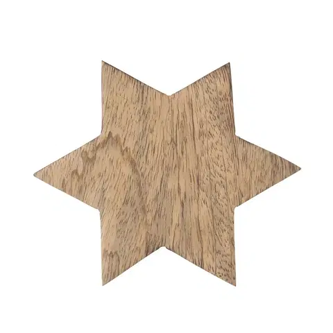 Prestieranie Orion Podtácka drevo MANGO, hviezda
