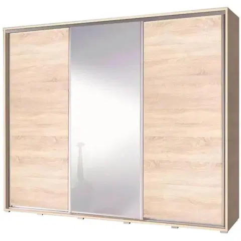 Šatníkové skrine Skriňa Penelopa zrkadlová 255 cm