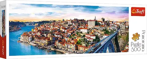 Hračky puzzle TREFL - Panoramatické puzzle 500  -  Porto, Portugalsko