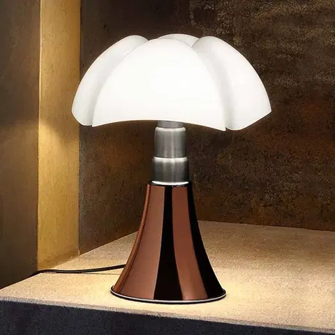 Stolové lampy Martinelli Luce Martinelli Luce Minipistrello stolová lampa meď
