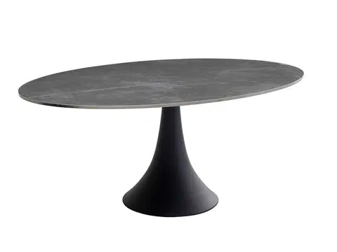 Záhradný nábytok Grande jedálenský stôl čierny 180x120 cm