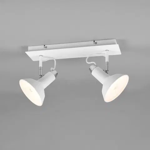 Bodové svetlá Trio Lighting Stropné bodové svietidlo Roxie otočné 2-svetelné biele matné
