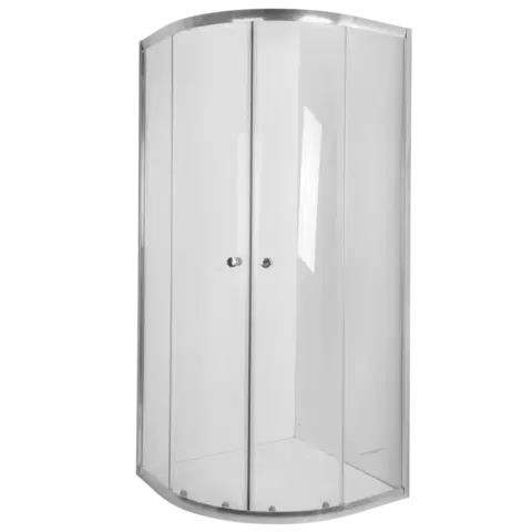 Sprchovacie kúty INVENA - Sprchovací kút štvrťkruh VITORIA, profil: chróm, sklo číre 90x90cm AK-49-195-O