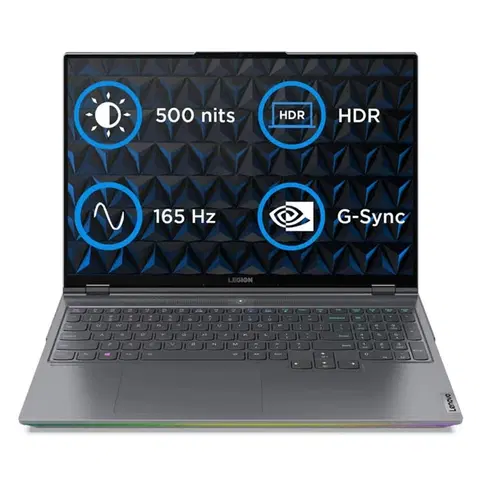 Notebooky Lenovo Legion 7 16ITHg6 Intel i9-11980HK, 32 GB, 1 TB SSD, sivý 82K60038CK