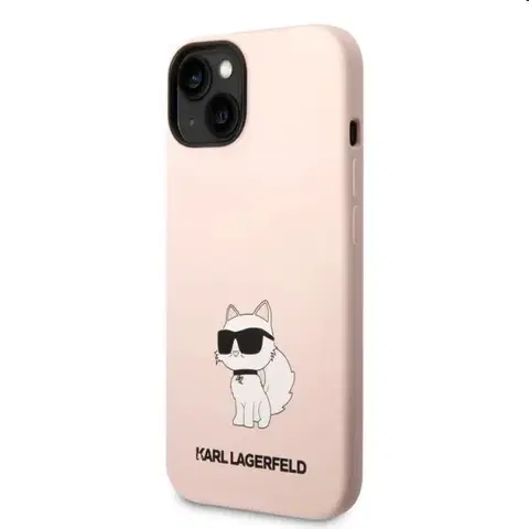 Puzdrá na mobilné telefóny Zadný kryt Karl Lagerfeld Liquid Silicone Choupette NFT pre Apple iPhone 14 Plus, ružová 57983112415