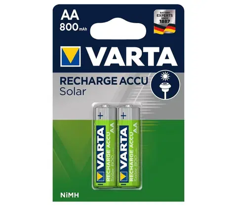 Predlžovacie káble VARTA Varta 56736 - 2 ks Nabíjacia batéria SOLAR ACCU AA NiMH/800mAh/1,2V 