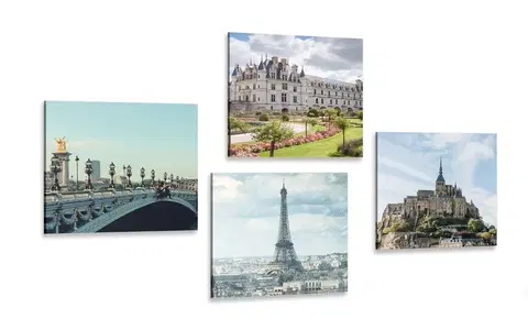 Zostavy obrazov Set obrazov očarujúce Francúzsko