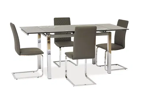 Jedálenské stoly Rozkladací jedálenský stôl GT-017, šedý