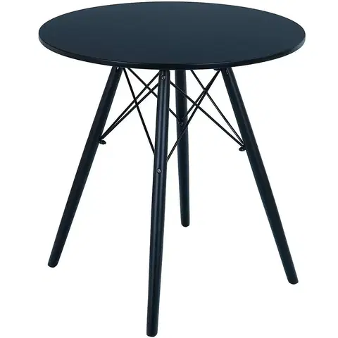 Jedálenské stoly Stôl Oslo 80CM čierna