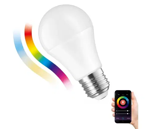 LED osvetlenie  LED RGBW Stmievateľná žiarovka E27/9W/230V 2700-6500K Wi-Fi Tuya 
