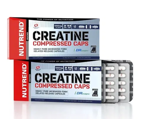 Kreatín monohydrát Creatine Compressed Caps - Nutrend 120 kaps.