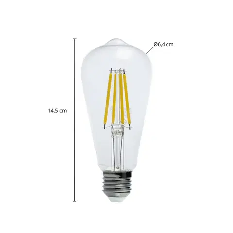 Žiarovky Arcchio Arcchio LED žiarovka číra E27 3,8W 3 000 K 806 lm