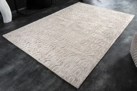 Koberce LuxD Dizajnový koberec Sanura 230 x 160 cm béžový