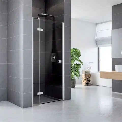 Sprchovacie kúty MEREO - Sprchové dvere, Fantasy, 120x190 cm, chróm ALU, sklo Číre, L/P univerzálne prevedenie CK10411HLR