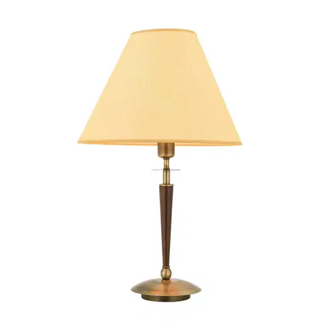 Stojacie lampy Avonni Stolová lampa HML-9009-1EB s textilným tienidlom