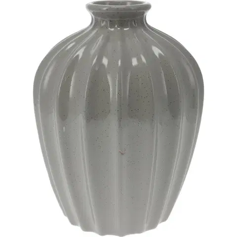 Vázy keramické Porcelánová váza Sevila, 14,5 x 20 cm, sivá