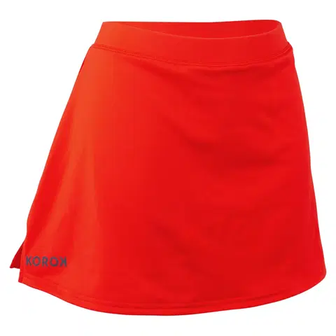 hokej Dámska sukňa na pozemný hokej FH500 červená
