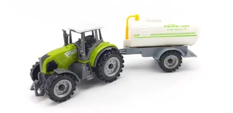 Hračky - dopravné stroje a traktory WIKY - Kovový Traktor s postrekom 17cm