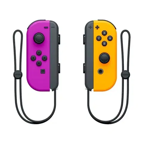 Príslušenstvo k herným konzolám Ovládače  Nintendo Joy-Con Pair, neónovo fialový  neónovo oranžový HAC-A-JAQAA