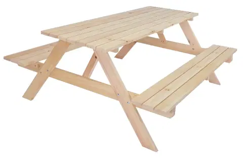 Záhradný pivný set - stôl a lavica Set PIKNIK - 180 cm ROJAPLAST Borovica