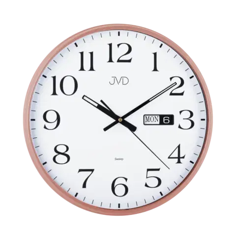 Hodiny Nástenné hodiny JVD sweep HP671.5 Rosé 36cm