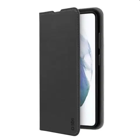 Puzdrá na mobilné telefóny Knižkové puzdro SBS Book Wallet Lite pre Samsung Galaxy S22, čierna TEBKLITESAS22K