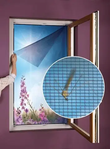 Záclony Forbyt Sieť do okna proti hmyzu a peľu 130 x 150 cm