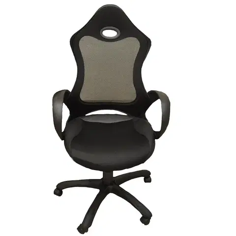 Otočné kreslá Kancelárska stolička  CX 0388H01 čierna D01/čierna C01/ čierna PU002