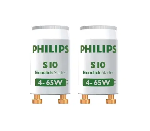 Svietidlá Philips SADA 2x Žiarivkový štartér S10 4-65W 