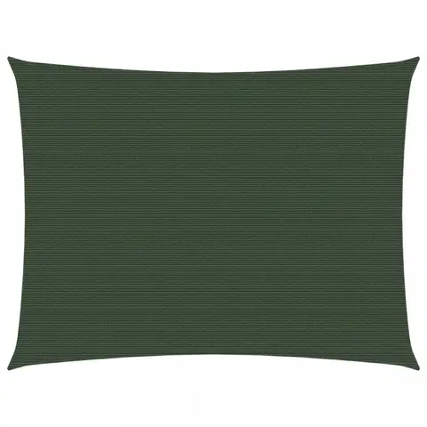 Stínící textilie Tieniaca plachta obdĺžniková HDPE 2 x 3 m Dekorhome Tmavo zelená
