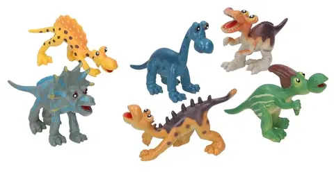 Hračky - figprky zvierat WIKY - Dinosaurus set 6 ks 9 cm