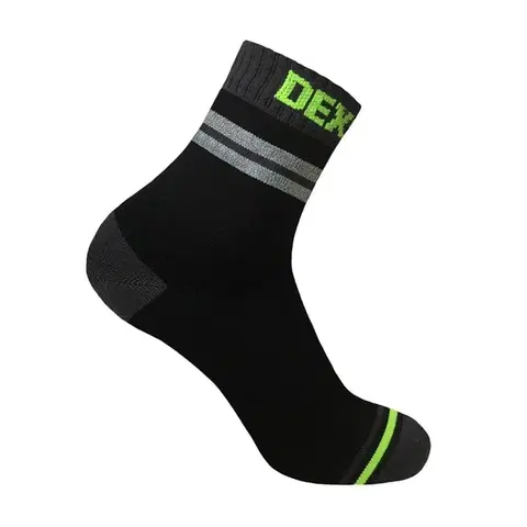 Pánske ponožky Nepremokavé ponožky DexShell Pro Visibility Grey Stripe - M