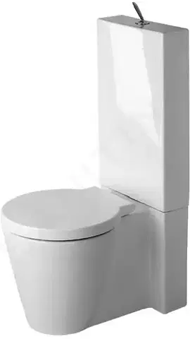 Kúpeľňa DURAVIT - Starck 1 Stojaca WC kombi misa, WonderGliss, biela 02330900641