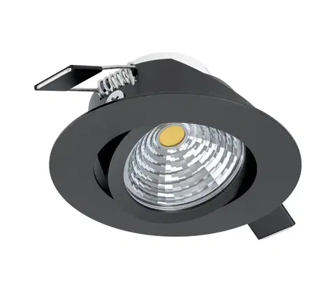 Svietidlá Eglo Eglo 33997 - LED Stmievateľné podhľadové svietidlo SALICETO LED/6W/230V čierna 