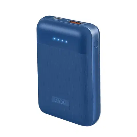 Powerbanky SBS Powerbank 10000 mAh, USB/USB-C PD 20 W, blue - OPENBOX (Rozbalený tovar s plnou zárukou) TEBB10000PD20RUB