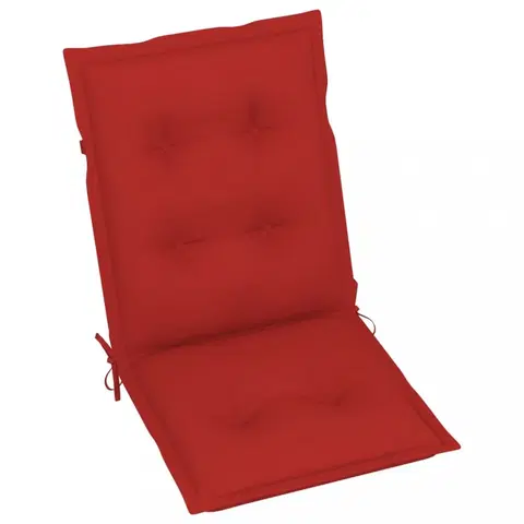 Sedákov Podušky na záhradné stoličky 6 ks Dekorhome Červená