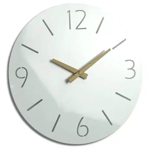 Hodiny Nástenné akrylové hodiny Slim Flex z111a-2-dx, 30 cm, biele