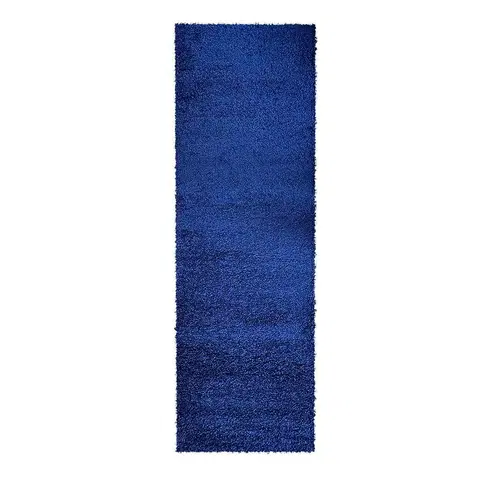 Moderné koberce Koberec Shaggy Dream 6106 0.9/3 námornícka modrá