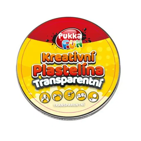 Kreatívne a výtvarné hračky PUKKA PADS - Kreatívne plastelína Pukka Fun priehľadná