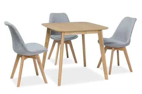 Jedálenské stoly MOSO III jedálenský stôl 80 x 80, dub