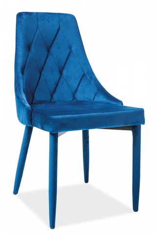 Jedálenské stoličky SIGNAL Trix Velvet jedálenská stolička granátová