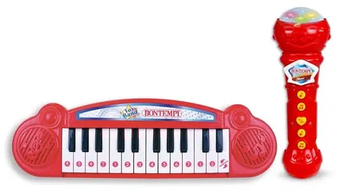 Hudobné hračky BONTEMPI - Detské klávesy s mikrofónom
