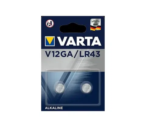Predlžovacie káble VARTA Varta 4278101402 - 2 ks Alkalická batéria gombíková ELECTRONICS V12GA 1,5V 