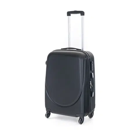 Batohy Pretty UP Cestovný škrupinový kufor ABS16 M, čierna