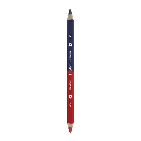 Hračky MILAN - Ceruzka obojstranná MILAN, MAXI trojhranná červeno-modrá