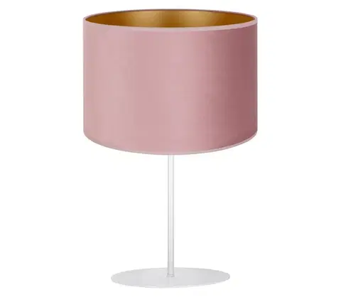 Lampy   - Stolná lampa ROLLER 1xE14/15W/230V ružová/zlatá 